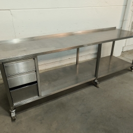 Mobile s/s table - 270x70x93 cm